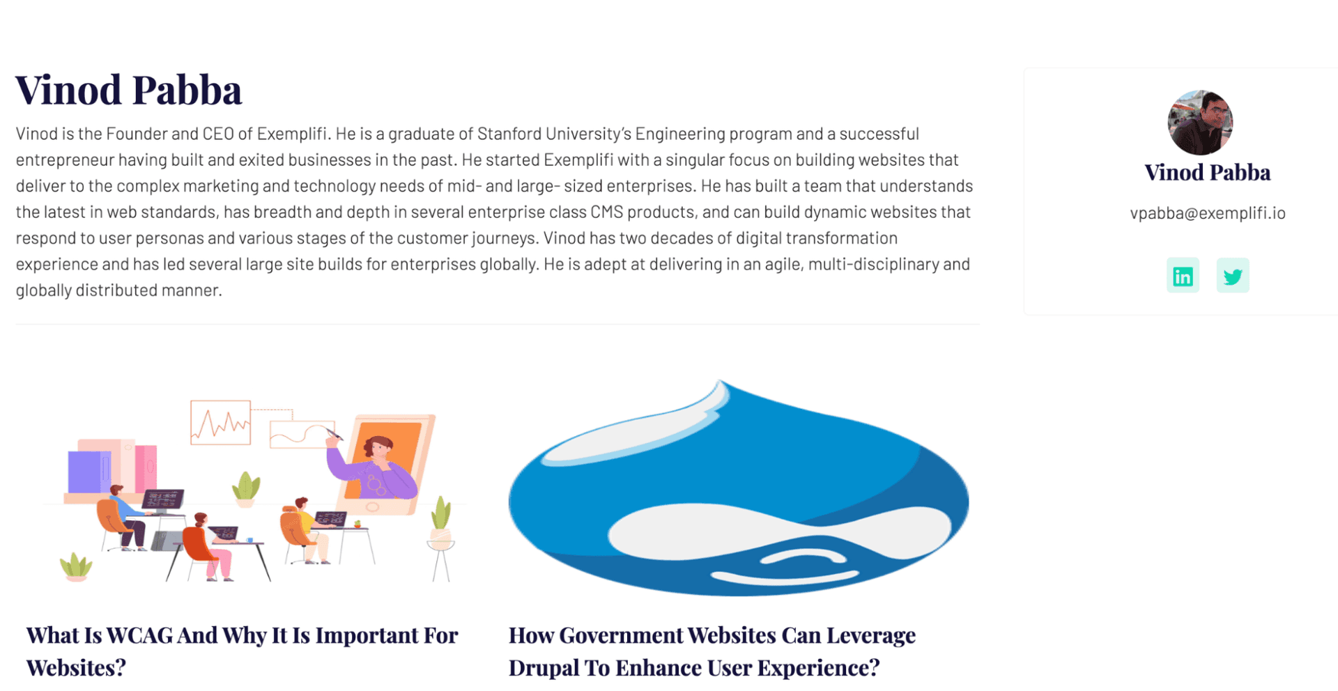 An article written by the CEO of Exemplifi.