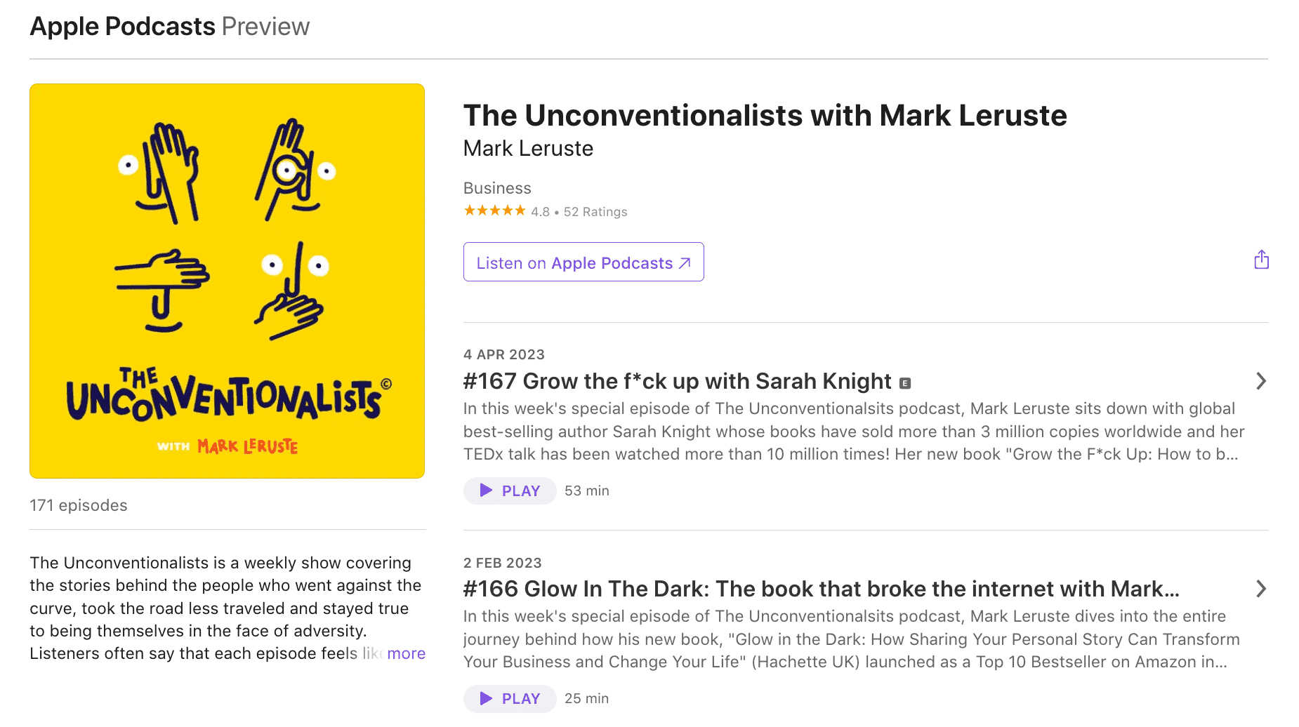 Podcast content example -&nbsp;The Unconventionalists