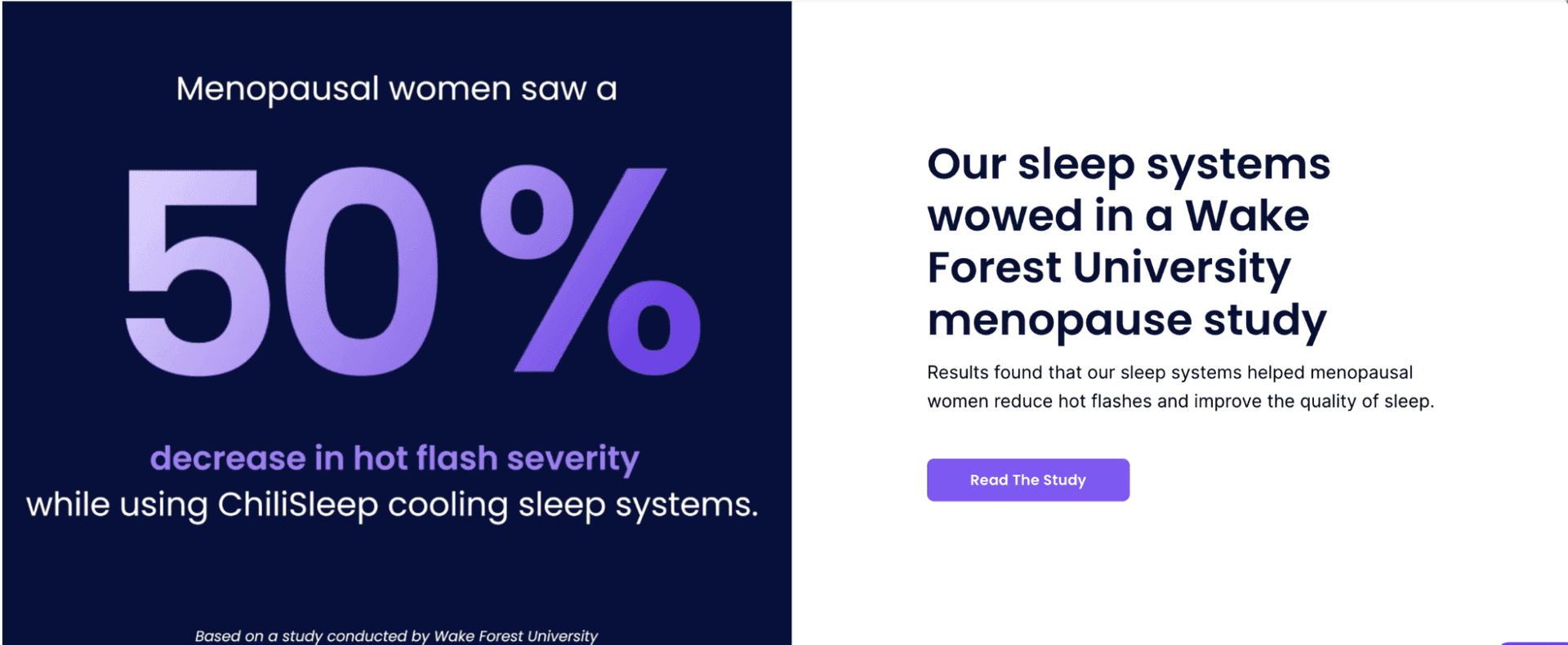 sleep.me - landing page example