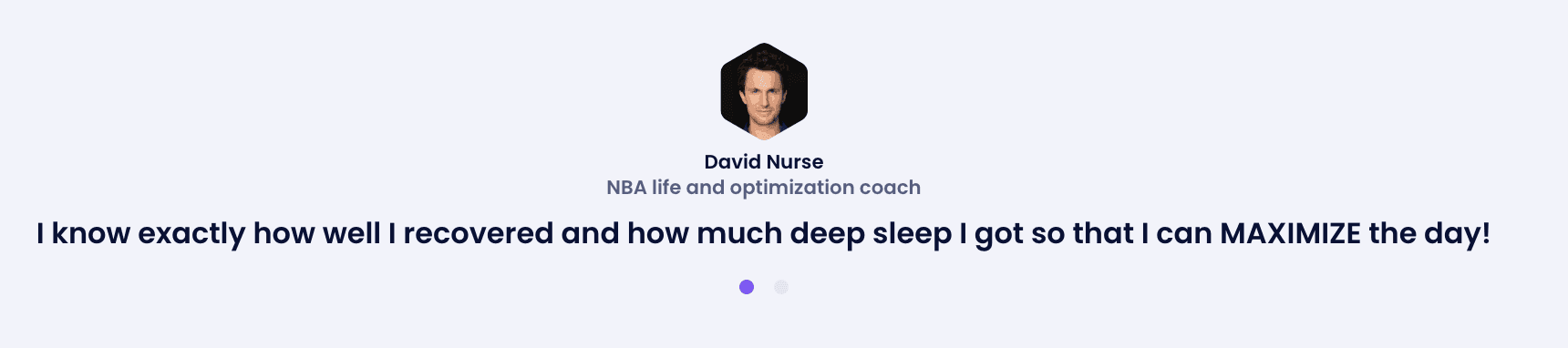 sleep.me - testimonial example