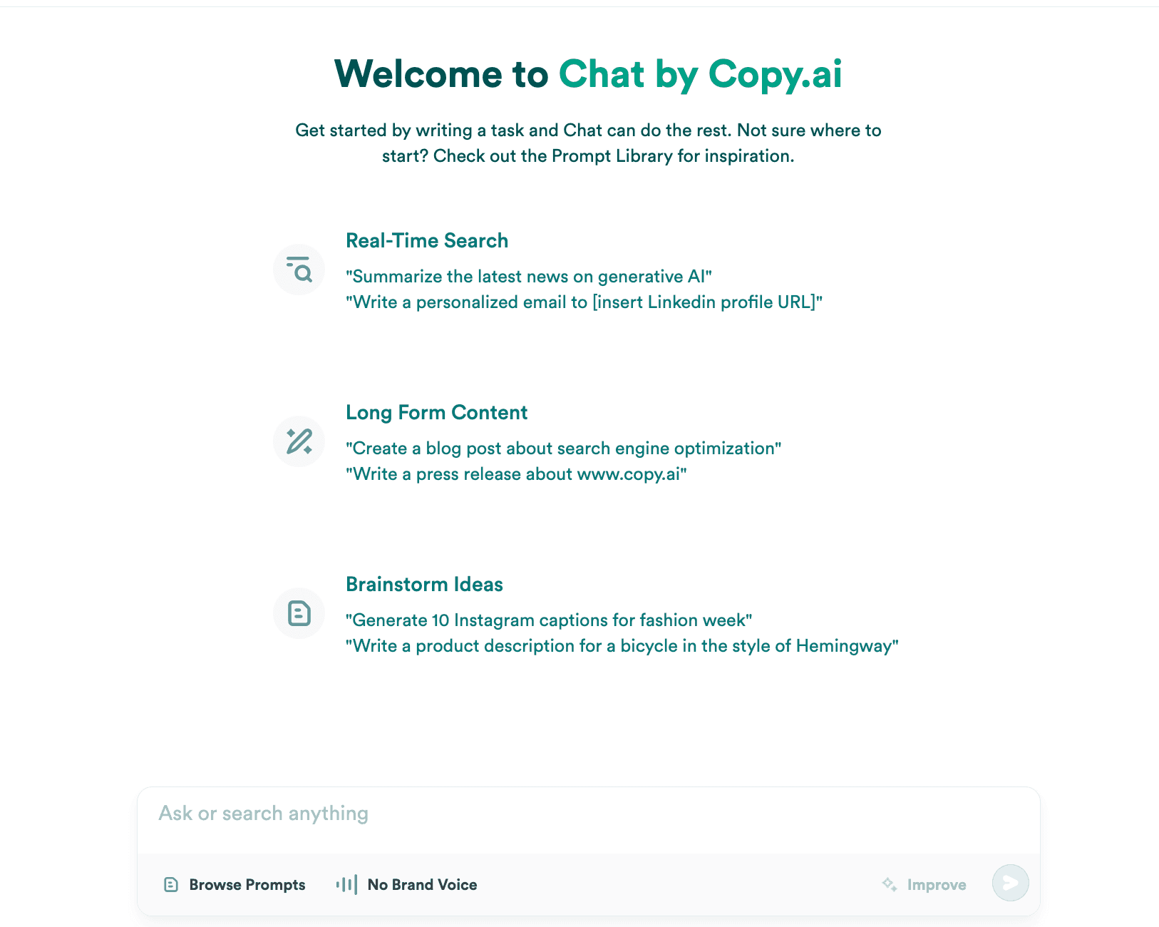 Top writing tools: Copy.AI